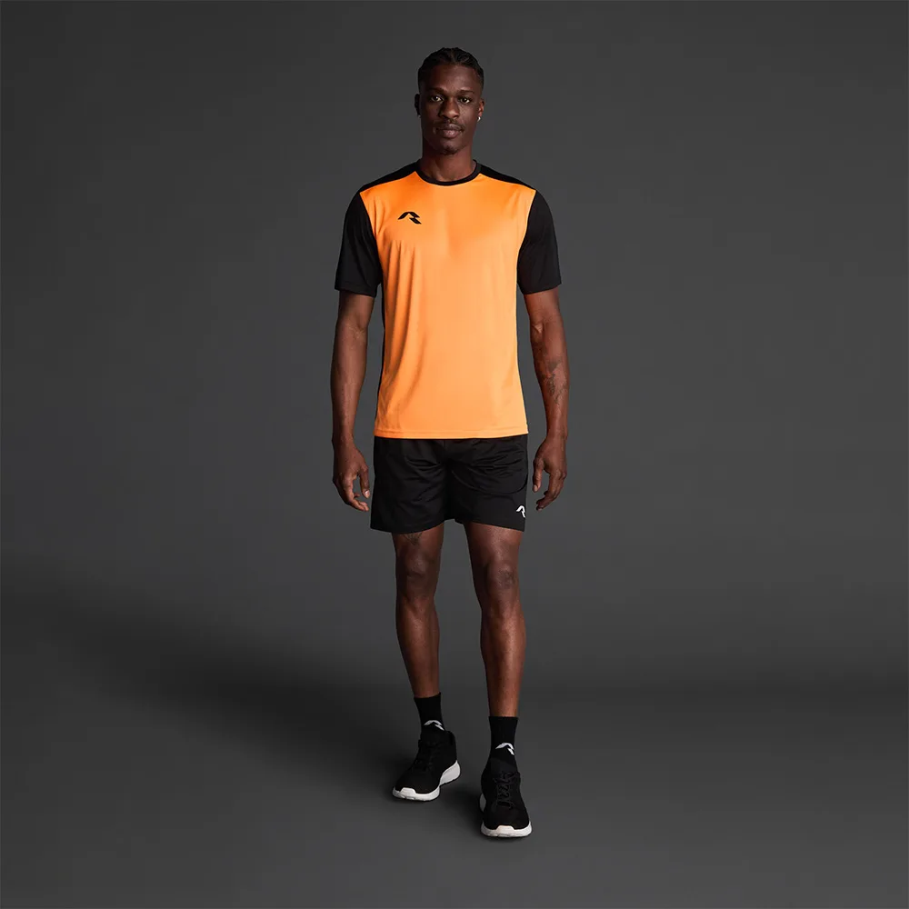 Tricou sport Musai Saba, Portocaliu Fluo / Negru - imagine 1