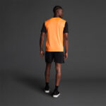 Tricou sport Musai Saba, Portocaliu Fluo / Negru - imagine 3