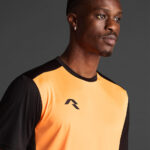 Tricou sport Musai Saba, Portocaliu Fluo / Negru - imagine 4