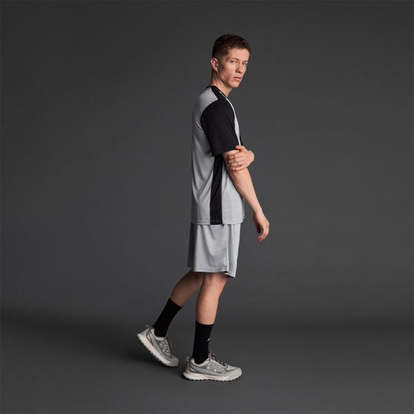 Tricou sport Musai Saba, Gri deschis / Negru - imagine 2