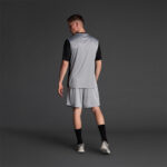 Tricou sport Musai Saba, Gri deschis / Negru - imagine 3