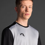 Tricou sport Musai Saba, Gri deschis / Negru - imagine 4