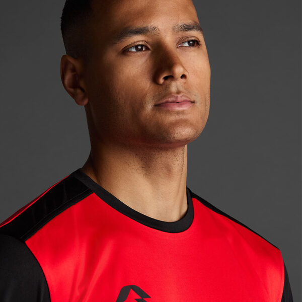 Tricou sport Musai Saba, Rosu / Negru - imagine 4