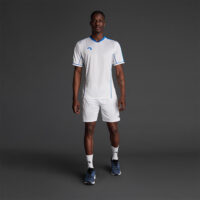 Tricou sport Musai Afiki, Alb / Albastru Royal