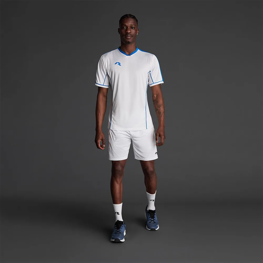 Tricou sport Musai Afiki, Alb / Albastru Royal - imagine 1