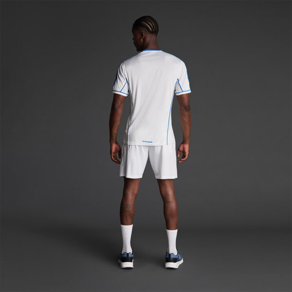 Tricou sport Musai Afiki, Alb / Albastru Royal - imagine 3