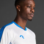 Tricou sport Musai Afiki, Alb / Albastru Royal - imagine 4