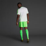 Tricou sport Musai Afiki, Alb / Verde Fluo - imagine 3