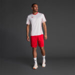 Tricou sport Musai Afiki, Alb / Rosu