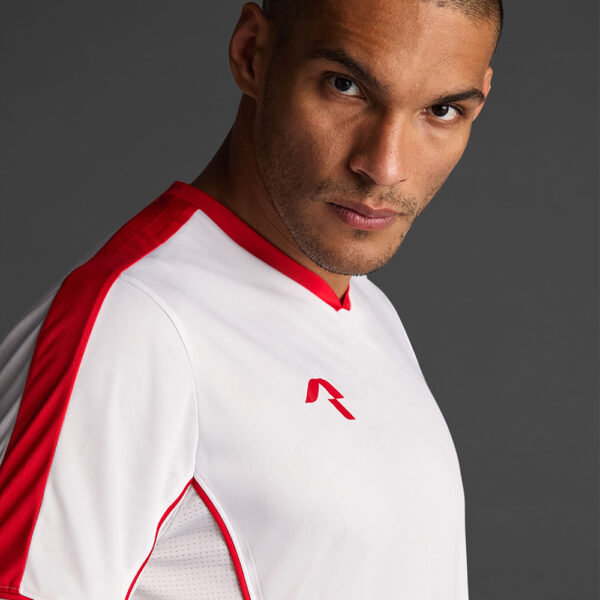 Tricou sport Musai Afiki, Alb / Rosu - imagine 4