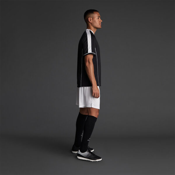 Tricou sport Musai Afiki, Negru / Alb - imagine 2