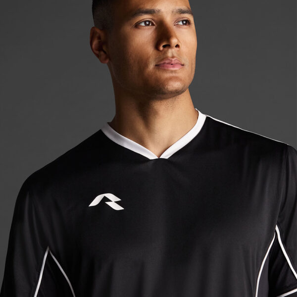 Tricou sport Musai Afiki, Negru / Alb - imagine 4