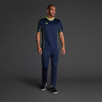 Tricou sport Musai Afiki, Bleumarin / Galben Fluo