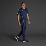 Tricou sport Musai Afiki, Bleumarin / Galben Fluo - imagine 2