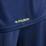 Tricou sport Musai Afiki, Bleumarin / Galben Fluo - imagine 5