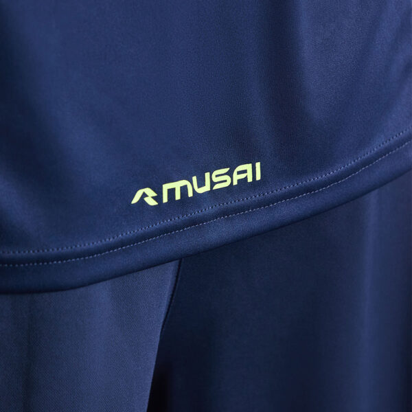 Tricou sport Musai Afiki, Bleumarin / Galben Fluo - imagine 5