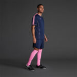 Tricou sport Musai Afiki, Bleumarin / Roz - imagine 2