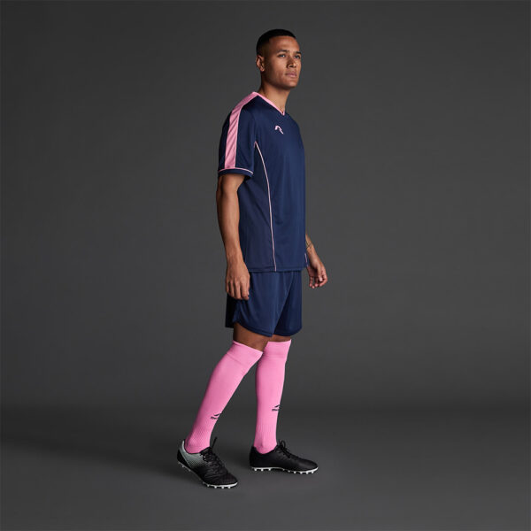 Tricou sport Musai Afiki, Bleumarin / Roz - imagine 2