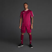 Tricou sport Musai Afiki, Visiniu / Alb