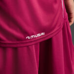 Tricou sport Musai Afiki, Visiniu / Alb - imagine 5