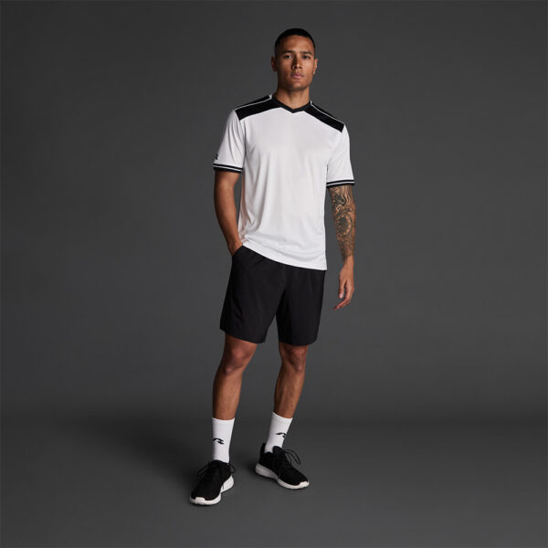 0105_0102_1_1 Tricou sport Musai Ishi, Alb / Negru - imagine 1