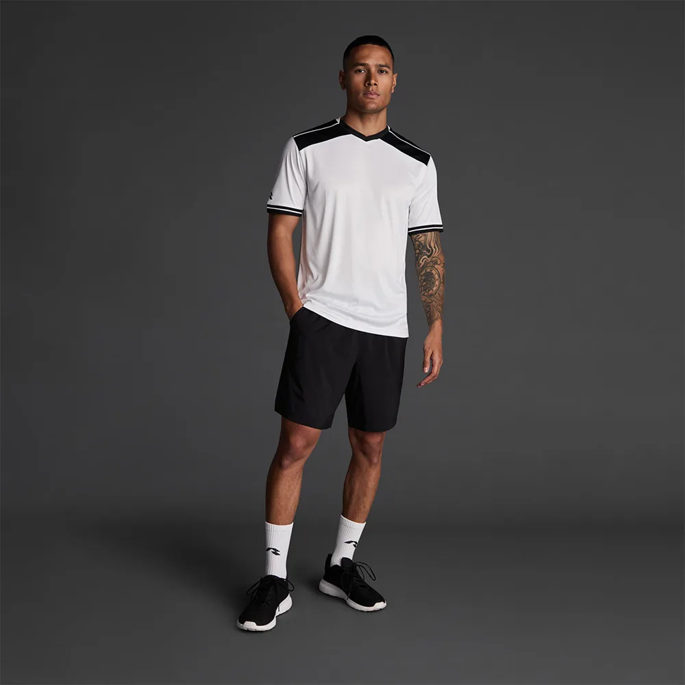 Tricou sport Musai Ishi, Alb / Negru - imagine 1