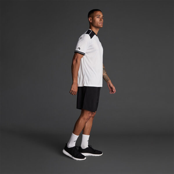 Tricou sport Musai Ishi, Alb / Negru - imagine 2