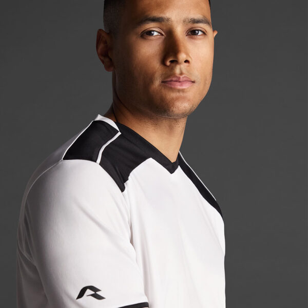 Tricou sport Musai Ishi, Alb / Negru - imagine 4