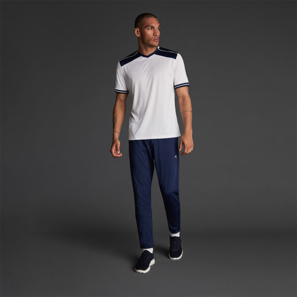 Tricou sport Musai Ishi, Alb / Bleumarin - imagine 1