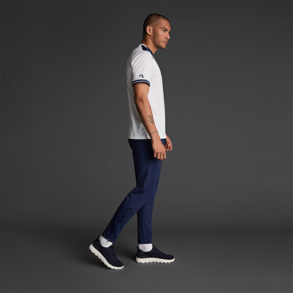 Tricou sport Musai Ishi, Alb / Bleumarin - imagine 2