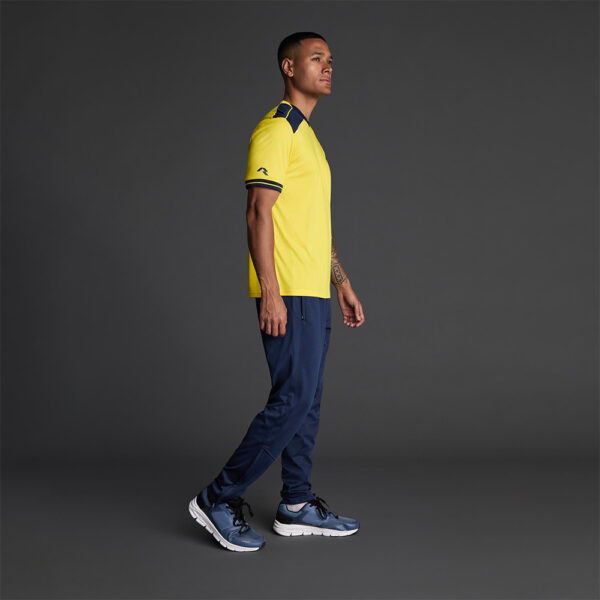 Tricou sport Musai Ishi, Galben / Bleumarin - imagine 2