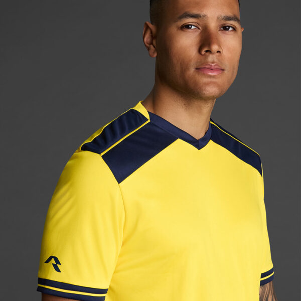 Tricou sport Musai Ishi, Galben / Bleumarin - imagine 4