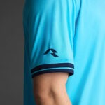 Tricou sport Musai Ishi, Turcoaz Fluo / Bleumarin - imagine 5