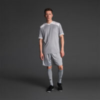 Tricou sport Musai Ishi, Gri deschis / Alb