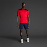 Tricou sport Musai Ishi, Rosu / Bleumarin