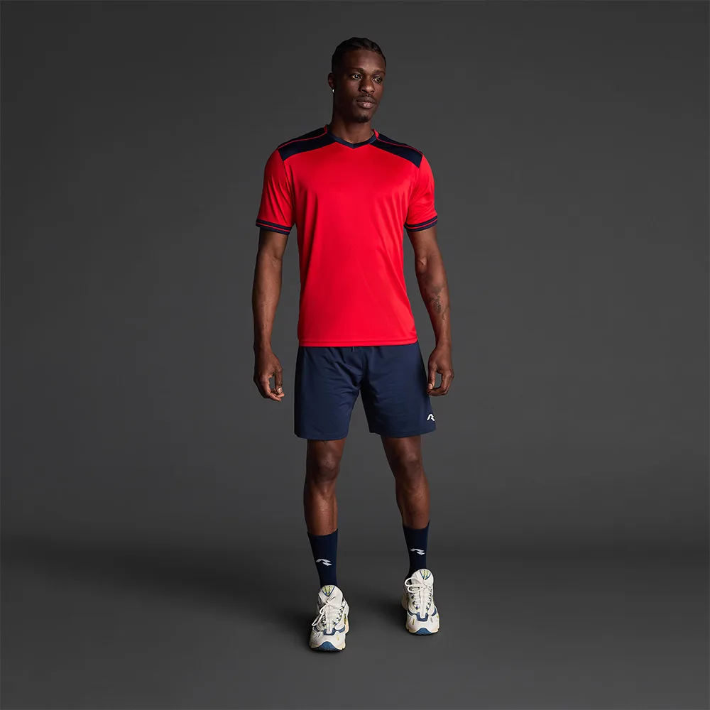 Tricou sport Musai Ishi, Rosu / Bleumarin - imagine 1