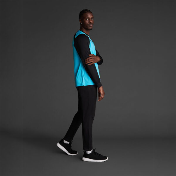 Bluza sport Musai Wata, Turcoaz Fluo / Negru - imagine 2