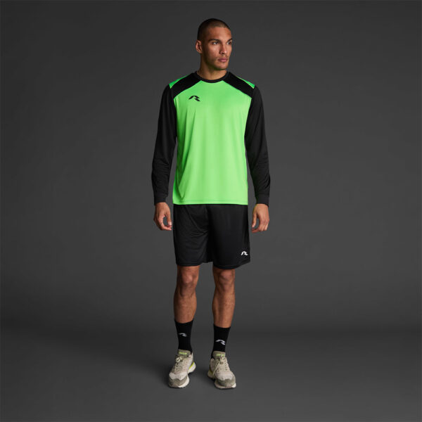 Bluza sport Musai Wata, Verde Fluo / Negru - imagine 1