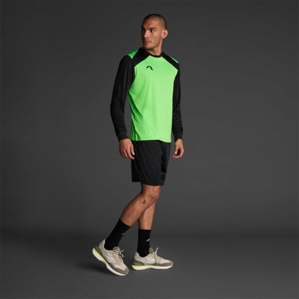 Bluza sport Musai Wata, Verde Fluo / Negru - imagine 2