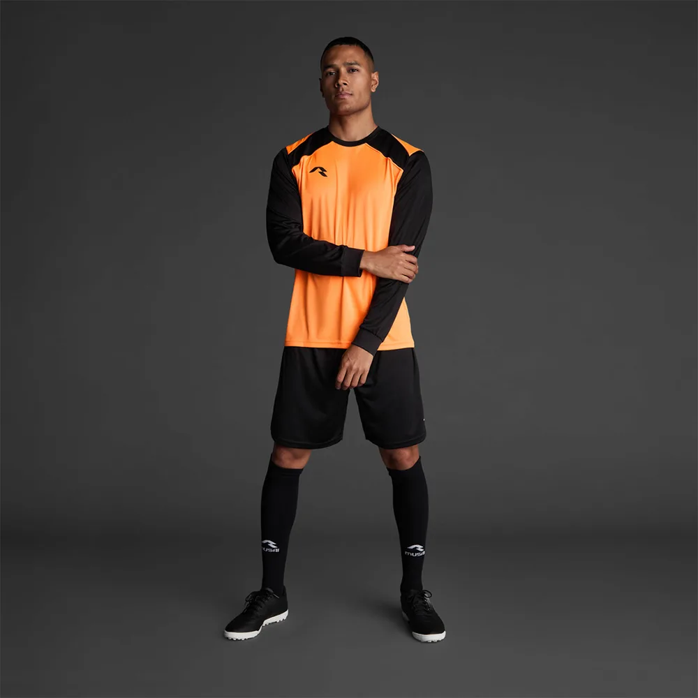 Bluza sport Musai Wata, Portocaliu Fluo / Negru - imagine 1