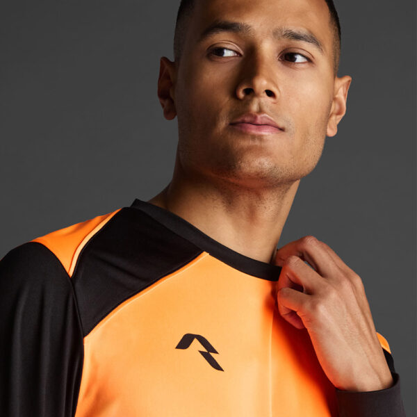 Bluza sport Musai Wata, Portocaliu Fluo / Negru - imagine 4