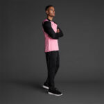 Bluza sport Musai Wata, Roz / Negru - imagine 2