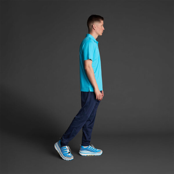 Tricou polo Musai Rangi, Turcoaz Fluo - imagine 2