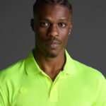 Tricou polo Musai Rangi, Galben Fluo - imagine 4