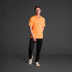 Tricou polo Musai Rangi, Portocaliu Fluo