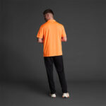 Tricou polo Musai Rangi, Portocaliu Fluo - imagine 3