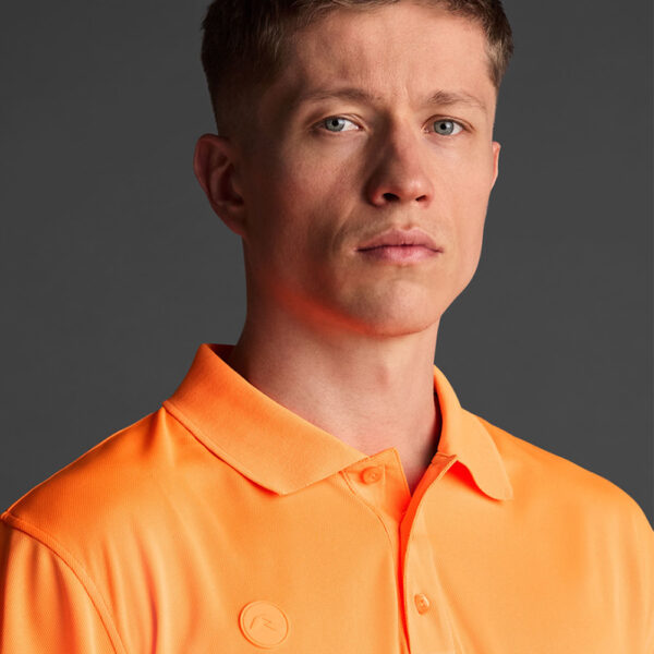 Tricou polo Musai Rangi, Portocaliu Fluo - imagine 4