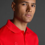 Tricou polo Musai Rangi, Rosu - imagine 4