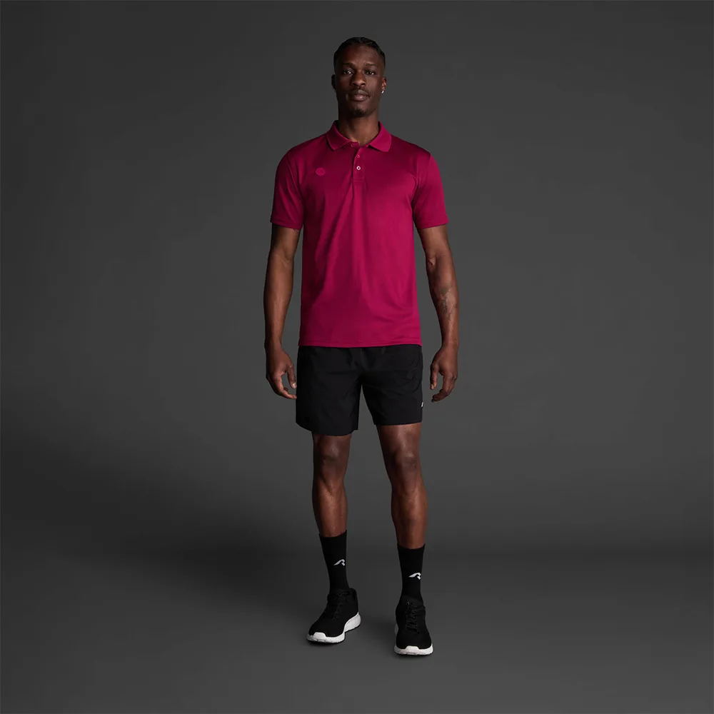 Tricou polo Musai Rangi, Visiniu - imagine 1