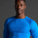 Bluza elastica Musai Joto, Albastru Royal - imagine 4